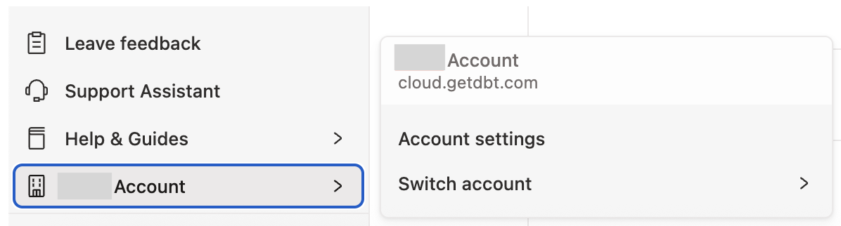 Navigate to Account settings. Navigate to Account settings.